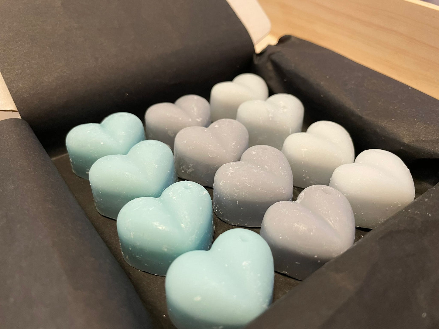 Inspired by Mens Fragrance Wax Melt Gift Box x 12 heart melts.  90g